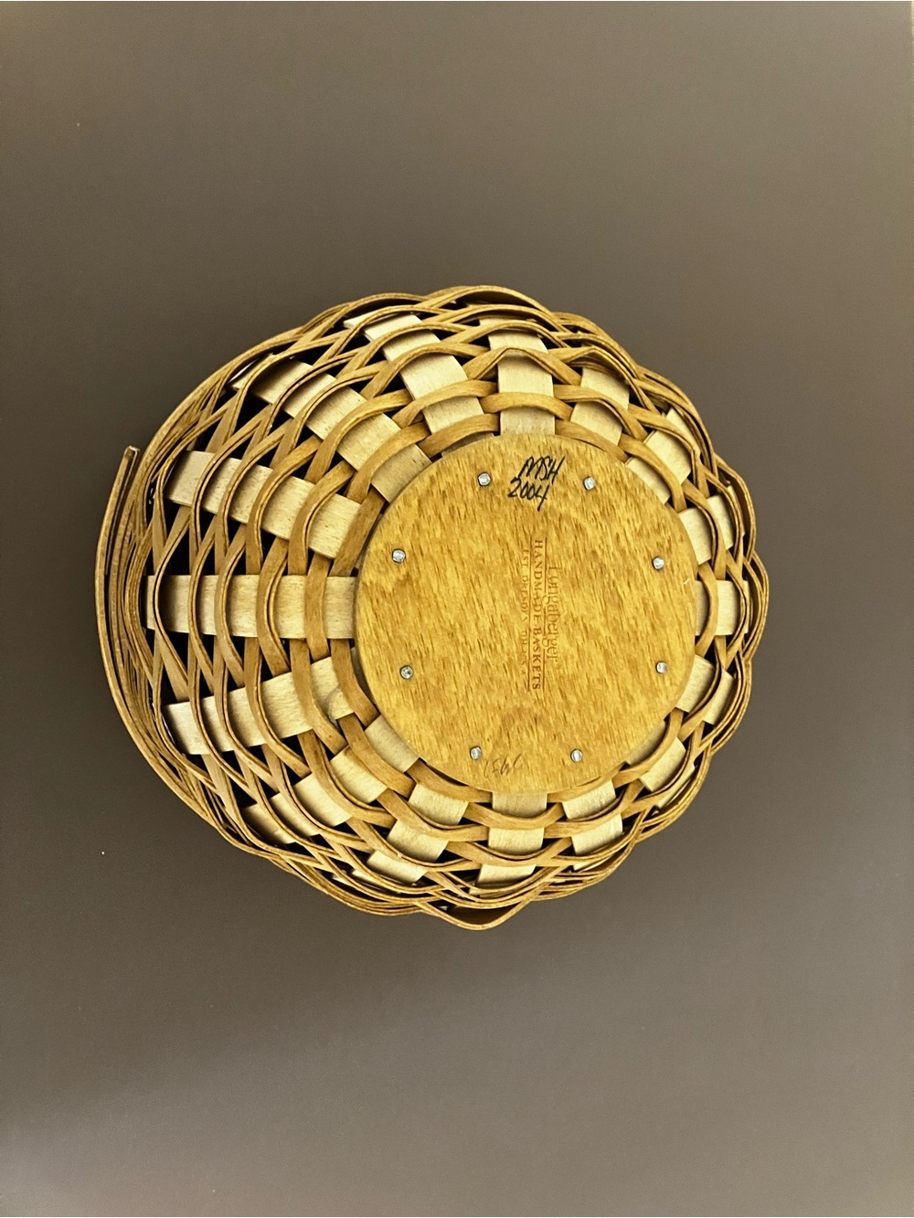 2004 Longaberger Flora Basket with Plastic Protector - Picture 4 of 7